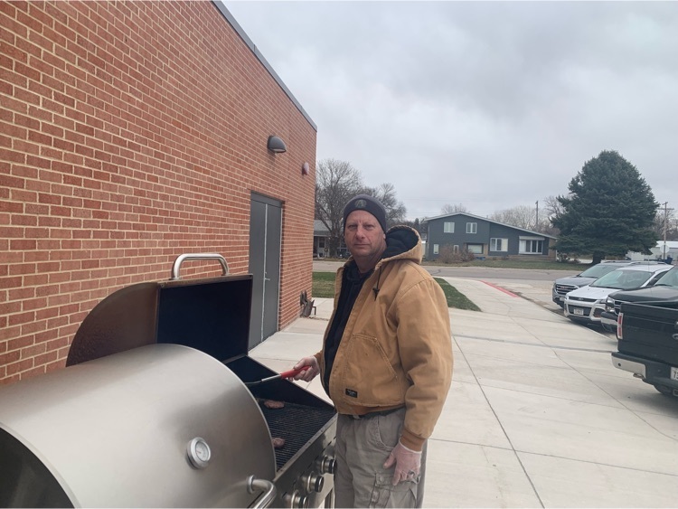 grilling hamburgers