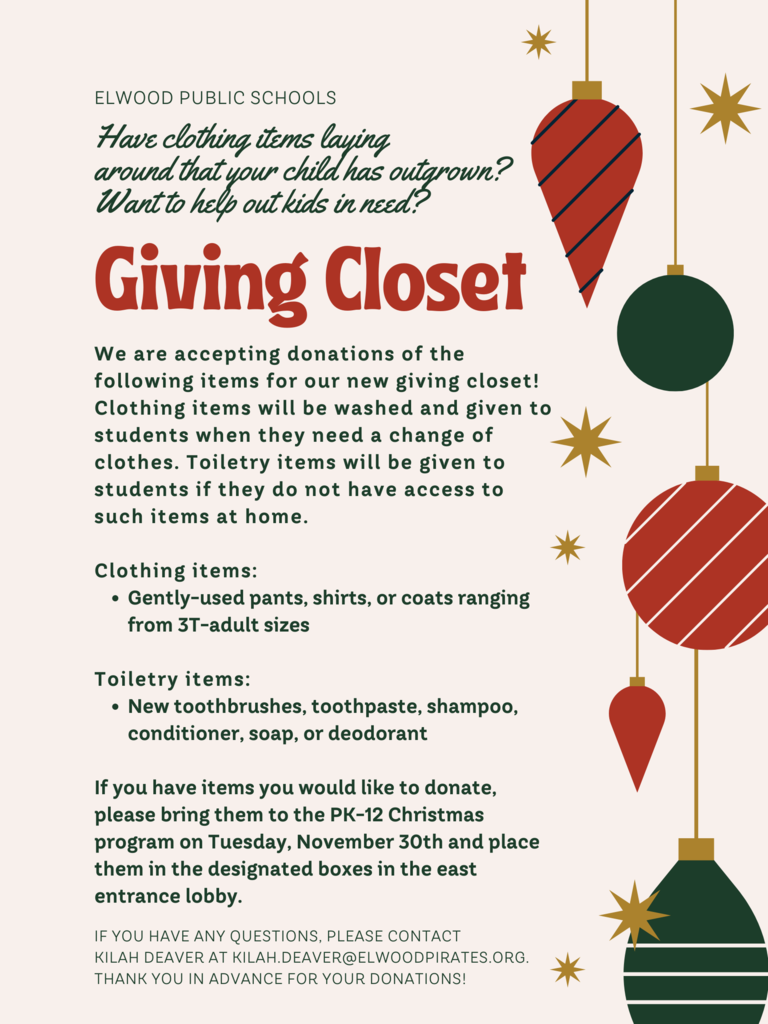 Giving closet poster